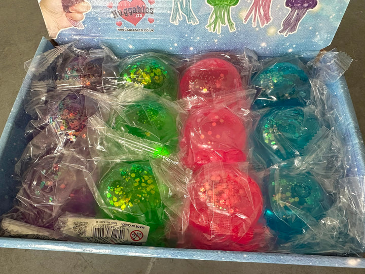 Jellyfish Squishy Fidget Toy | Collectable Sensory Stress Relief Toy – 4 Random Colours