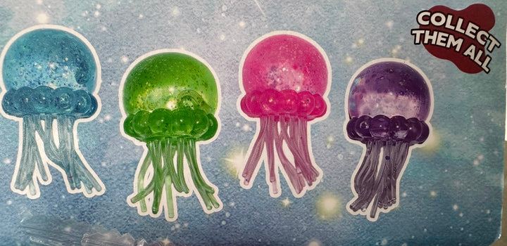 Jellyfish Squishy Fidget Toy | Collectable Sensory Stress Relief Toy – 4 Random Colours