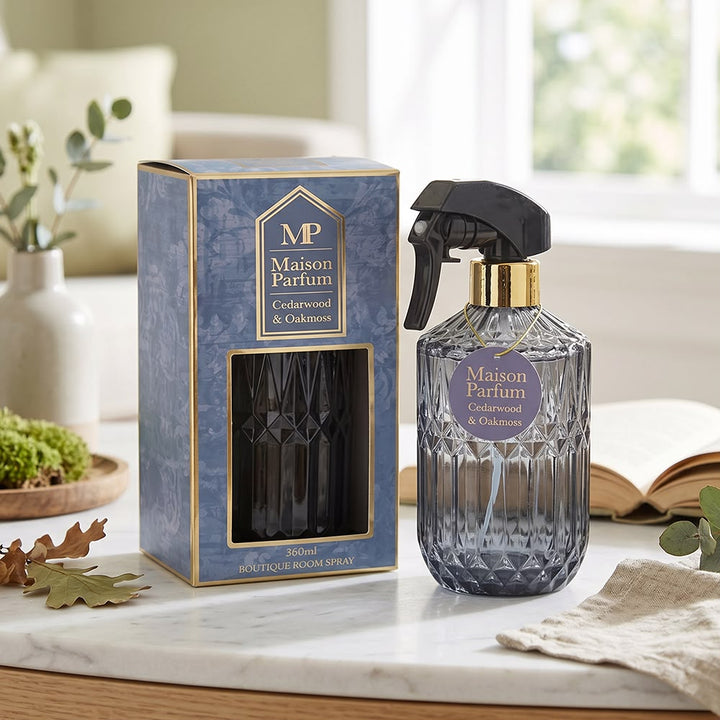 Maison Parfum Luxury Room Spray | Pomegranate & Patchouli, Amberwood & Oud, Cedarwood & Oakmoss & Tonka & Oud