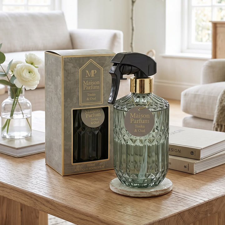 Maison Parfum Luxury Room Spray | Pomegranate & Patchouli, Amberwood & Oud, Cedarwood & Oakmoss & Tonka & Oud