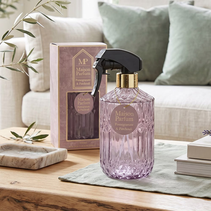 Maison Parfum Luxury Room Spray | Pomegranate & Patchouli, Amberwood & Oud, Cedarwood & Oakmoss & Tonka & Oud