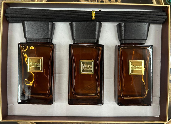 Stunning Reed Diffuser Gift Set – 6 Luxury Inspired by Scents – Ombre Nomad, Oud Wood, Neroli, Coco, Rouge & Aventi