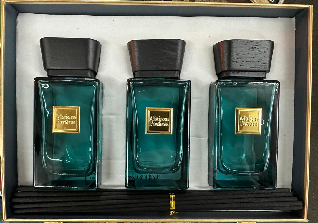 Stunning Reed Diffuser Gift Set – 6 Luxury Inspired by Scents – Ombre Nomad, Oud Wood, Neroli, Coco, Rouge & Aventi