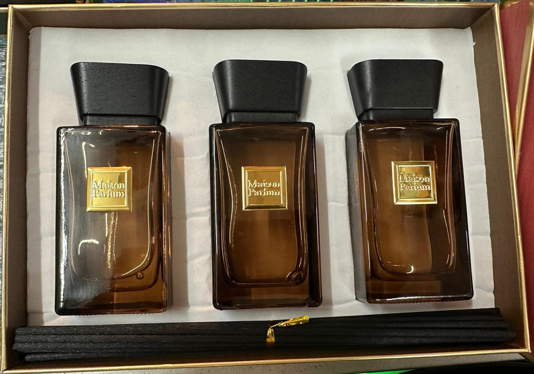 Stunning Reed Diffuser Gift Set – 6 Luxury Inspired by Scents – Ombre Nomad, Oud Wood, Neroli, Coco, Rouge & Aventi