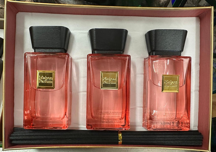 Stunning Reed Diffuser Gift Set – 6 Luxury Inspired by Scents – Ombre Nomad, Oud Wood, Neroli, Coco, Rouge & Aventi