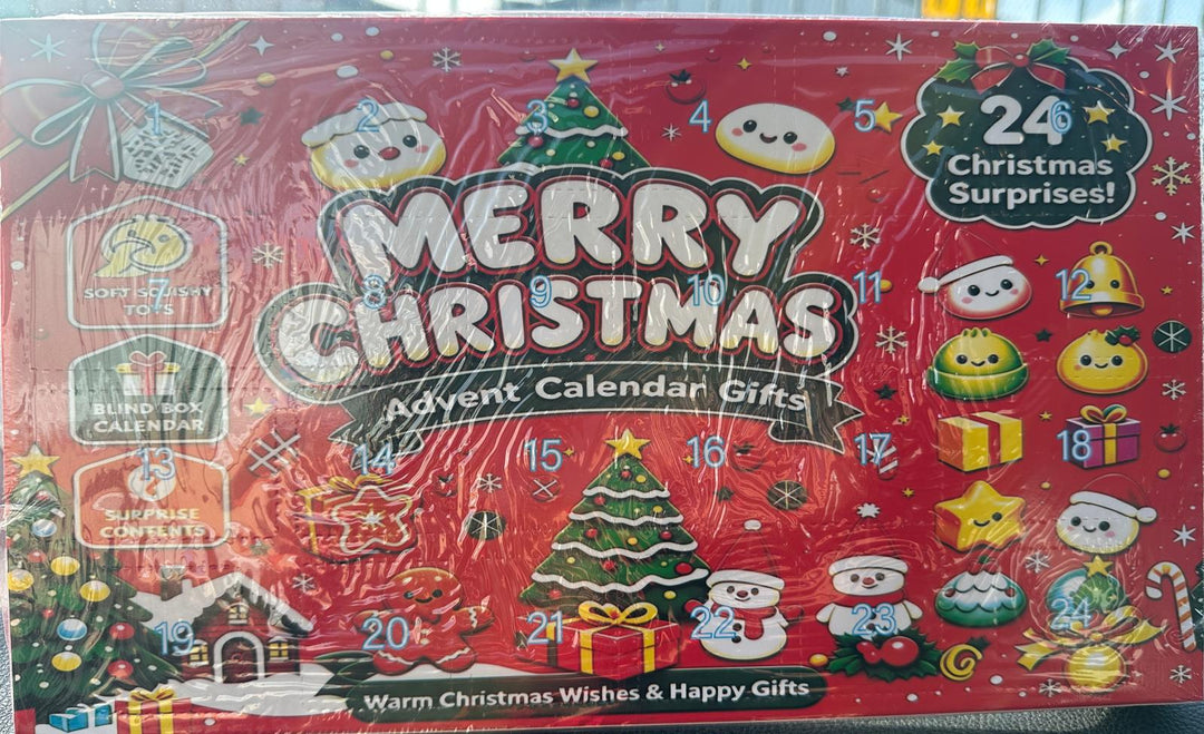 Christmas Advent Calendar 2026 – 24 Squishy Toys Surprise Countdown Gift