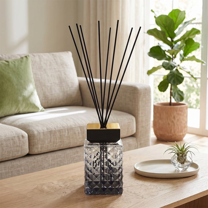 Luxury Reed Diffuser – Aqua, Leather & Halfeti Home Fragrance | Elegant Decorative Diffuser 1000 ml