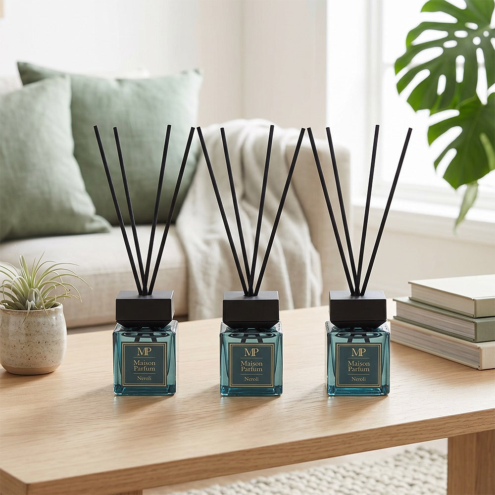 Maison Parfum Neroli Home Fragrance Diffuser Gift Set – 50ml Reed Diffuser