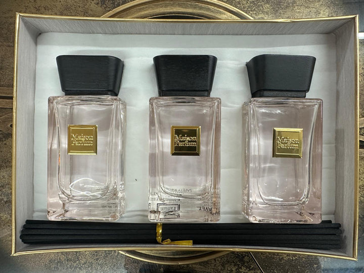 Stunning Reed Diffuser Gift Set – 6 Luxury Inspired by Scents – Ombre Nomad, Oud Wood, Neroli, Coco, Rouge & Aventi