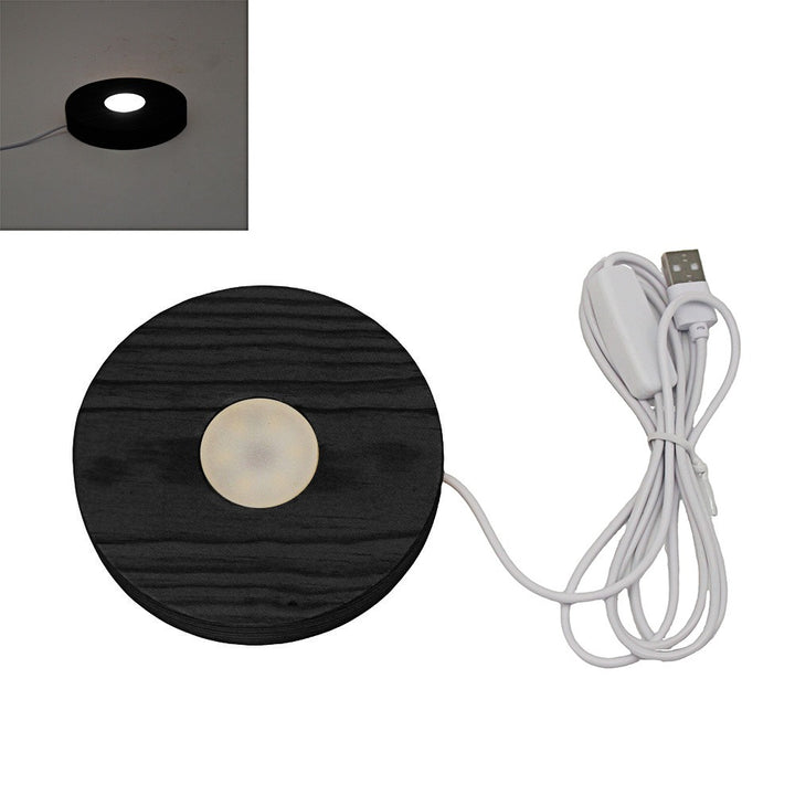 LED Aroma Diffuser with Wooden Base & USB – Stylish Home Fragrance Light