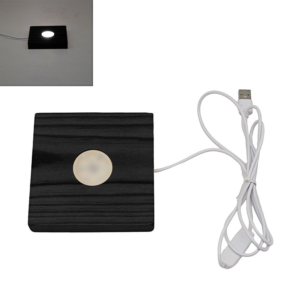 LED Aroma Diffuser with Wooden Base & USB – Stylish Home Fragrance Light