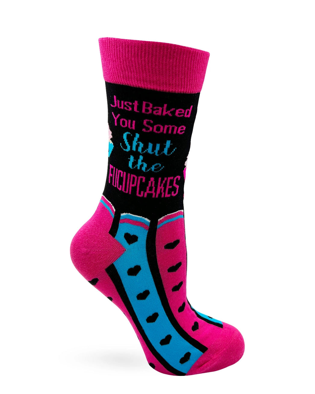 Multicolour funny cheeky novelty crew socks for women size 5-10