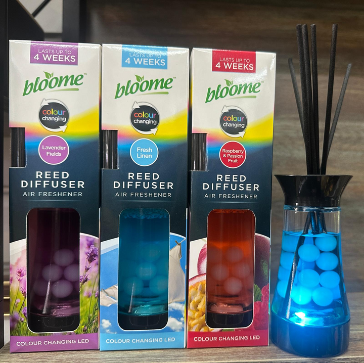 30ml Colour Changing LED Reed Diffuser – Scented Home Fragrance with Mood Light
