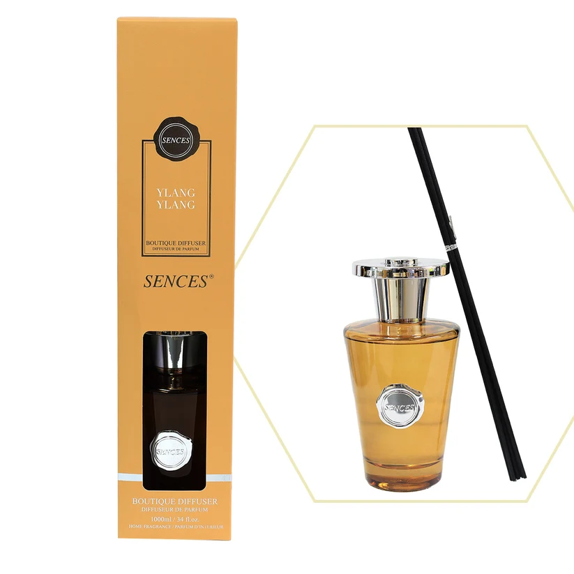 300ml Reed Diffuser – Luxury Home Fragrance in Viking Nomade, Eau D’Ombre Leather & Ylang Ylang