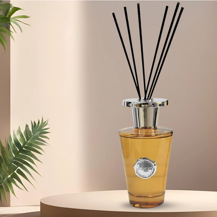 300ml Reed Diffuser – Luxury Home Fragrance in Viking Nomade, Eau D’Ombre Leather & Ylang Ylang