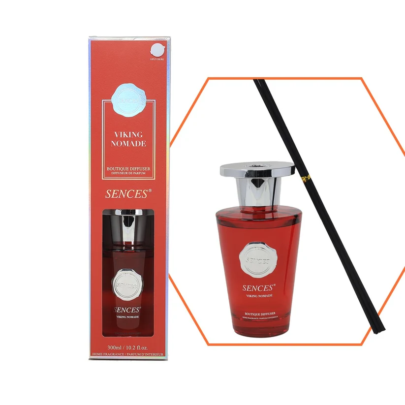300ml Reed Diffuser – Luxury Home Fragrance in Viking Nomade, Eau D’Ombre Leather & Ylang Ylang