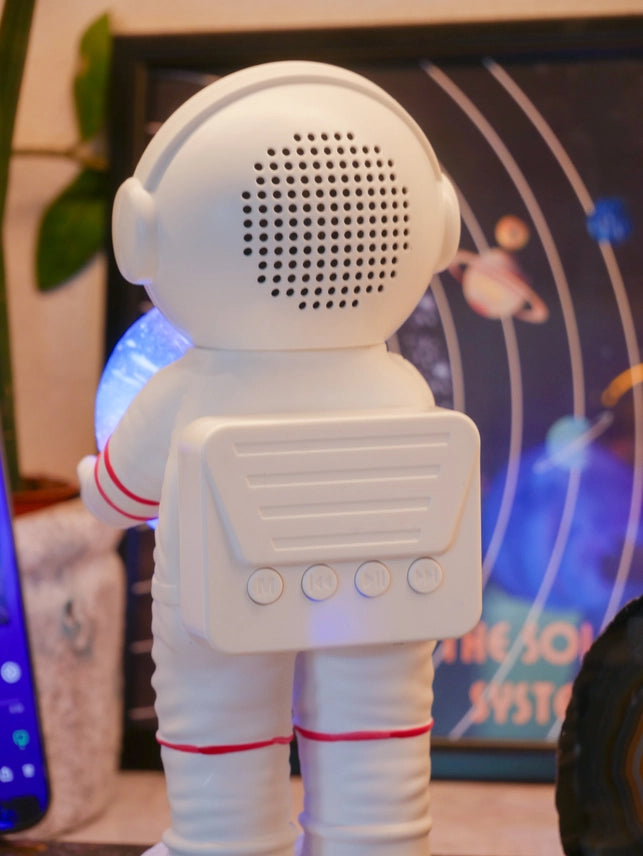 Astronaut Space Sound Bluetooth Speaker with Rechargeable Battery –Galaxy LED Portable Speaker