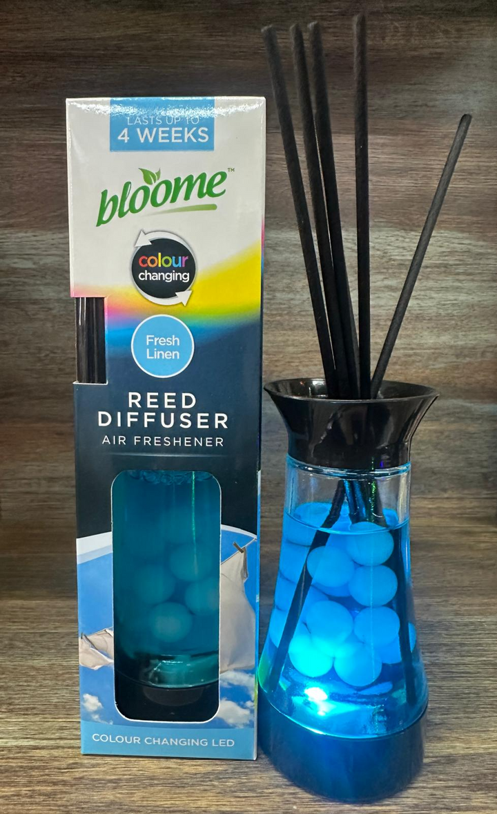 30ml Colour Changing LED Reed Diffuser – Scented Home Fragrance with Mood Light