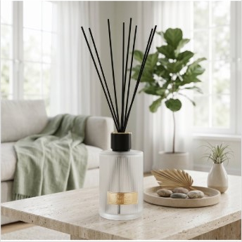 Frosted Ribbed Diffuser 1000ml – Elegant Home Fragrance Reed Diffuser