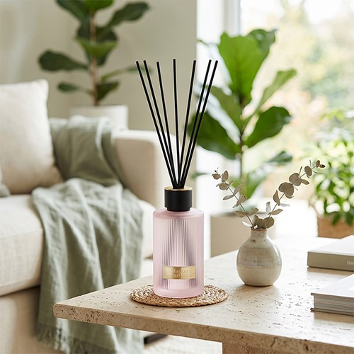 Frosted Ribbed Diffuser 500ml – Elegant Home Fragrance Reed Diffuser