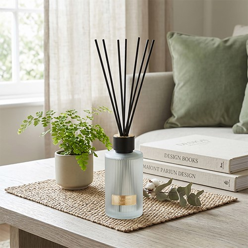 Frosted Ribbed Diffuser 500ml – Elegant Home Fragrance Reed Diffuser