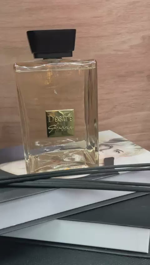 1L Luxury Lush Reed Diffuser Premium Fragrance Glass Bottle with Elegant reeds